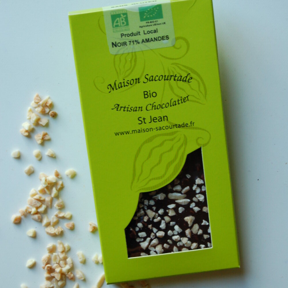 Tablette Noir 71% Amandes Entières