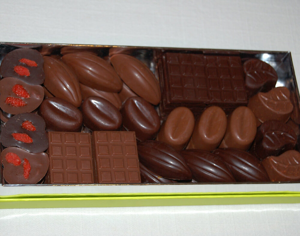 Ballotin Lait 45% : (baies de Goji, Noisettes, Amandes)