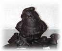 Père Noël avec friture H:13 cm – Noir 71 %